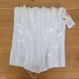 Vintage deadstock Empire white corset